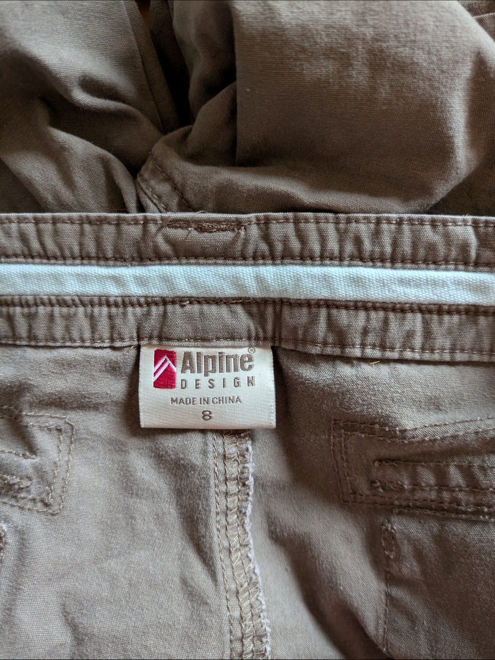 Alpine Design Brown Drawstring Utility Shorts - Picture 6 of 7